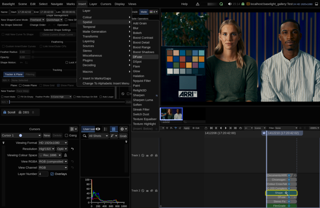 How to Add a Diffusion/Mist Effect in Baselight Using DFuse